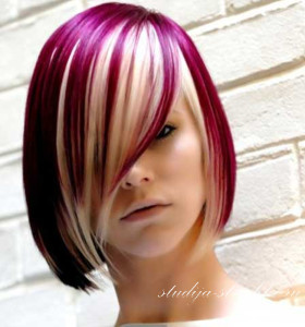 Креативное окрашивание волос двумя цветами, фото 1