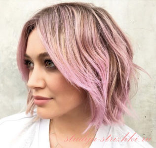 Розовое окрашивание волос, фото 1