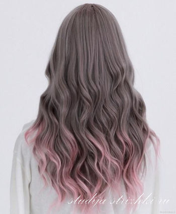 Окрашивание волос розовое Омбре, фото 2