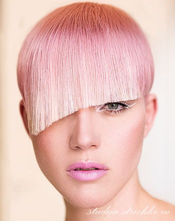 Окрашивание волос розовое Омбре, фото 1
